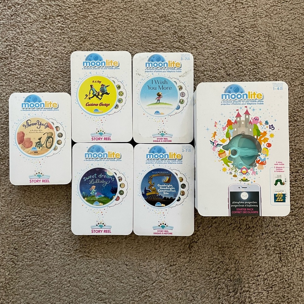 Moonlight Storytime Projector for Toddlers with 7 stories